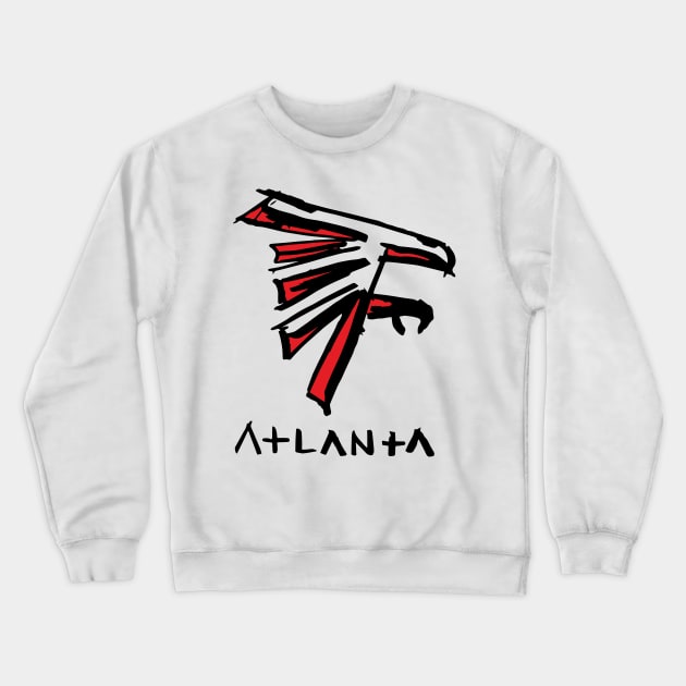 Atlanta Falcoooons Crewneck Sweatshirt by Very Simple Graph